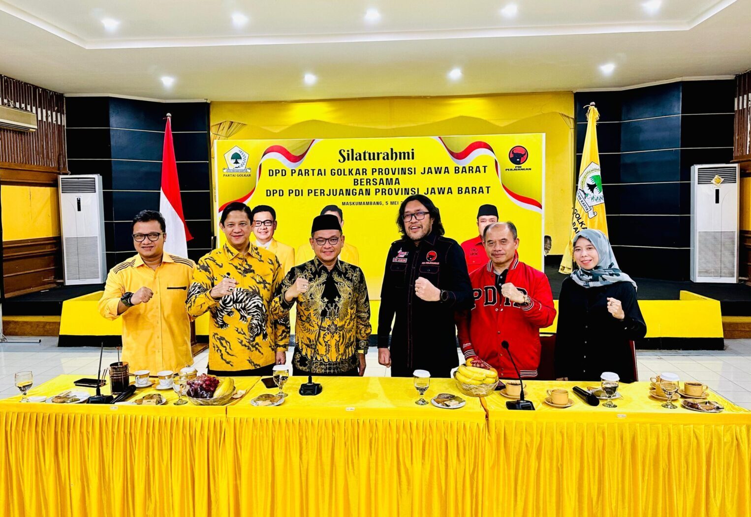 Silaturahmi Pasca Lebaran, PDI Perjuangan Jabar dan Partai Golkar Bahas Pilkada 2024