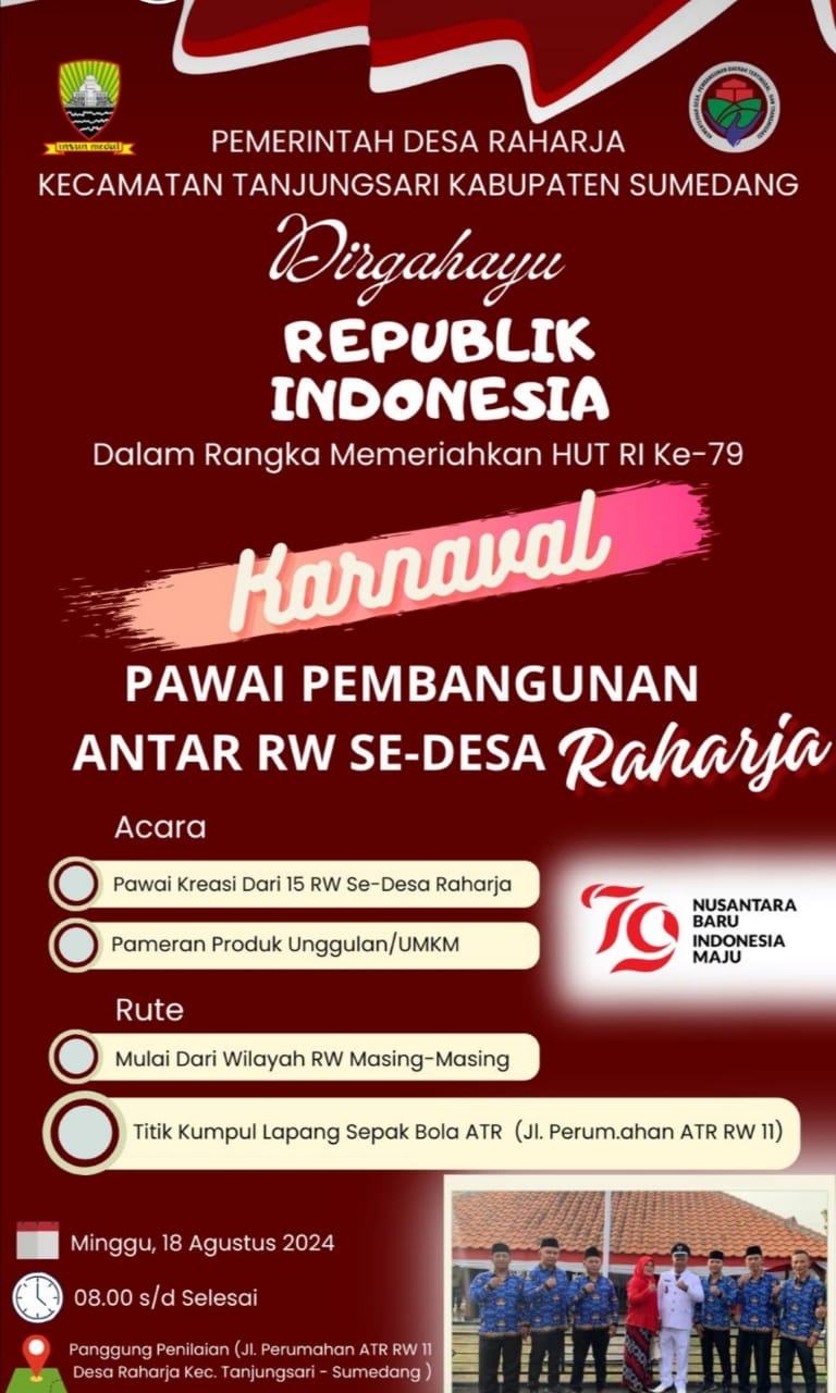 “KARNAVAL” Pawai Pembangunan Antar RW Se-Desa Raharja